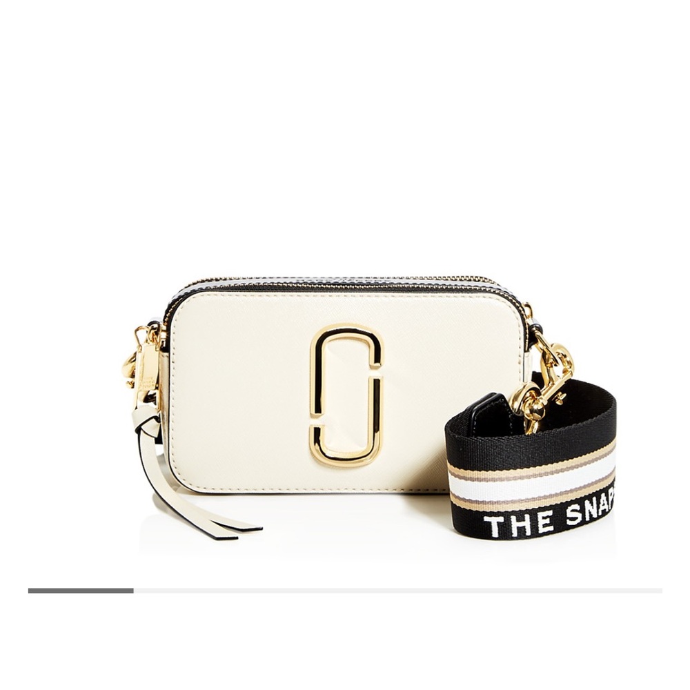 Marc Jacobs “the snapshot” bag in new cloud/gold color
